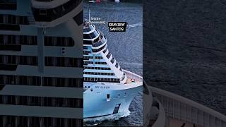 MSC SEAVIEW  navio ship cruzeiro  Santos Buzios Salvador @cruzeiros2025 #drone #google  #shorts