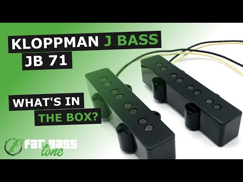 Kloppmann 4 String Jazz Bass® Pickup Set - JB 71 Set / Parchment Covers image 2