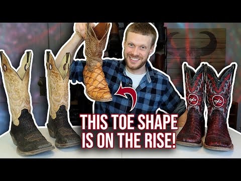 Look out wide square toe cowboy boots! This toe shape is taking over...
