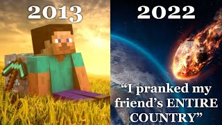 minecraft youtubers back then vs now