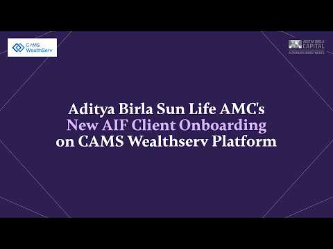 ABSLAMC Alternates Business:Digital Client Onboarding process onWealth Servplatform for Distributors