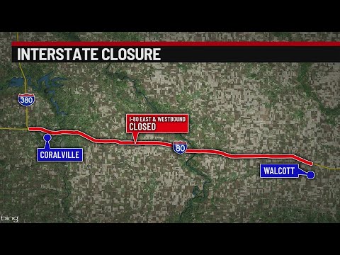Portion of Interstate 80 closes due to crashes, snowy conditions