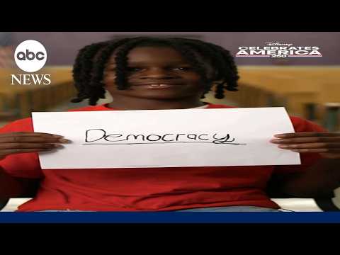 Children share one word that describes the U.S.