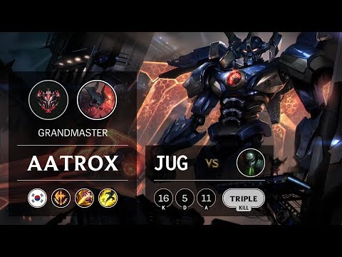 Aatrox Jungle vs Urgot - KR Grandmaster Patch 9.9