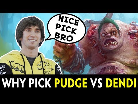 Never pick Pudge vs Pudge god — Dendi knows how to counter