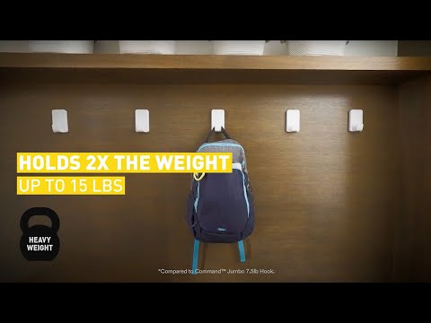 Command™ X-Large Heavyweight Hooks – No Tools Required to Install