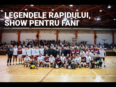 Legendele Rapidului, show pentru suporteri!