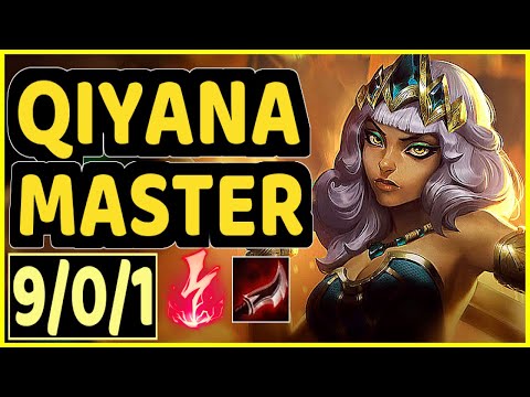 MILICA (QIYANA) - 9/0/1 KDA MID GAMEPLAY - EUW Ranked MASTER