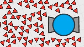 CONTROLLING A TRIANGLE ARMY IN DIEP.IO! (Diep.io)