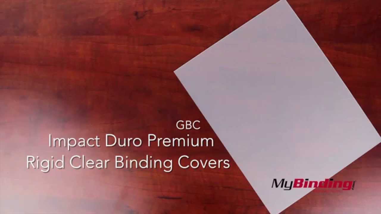 GBC Impact Duro Premium Rigid Clear Binding Covers - 2001892