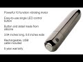 Evolved Real Simple Mini Bullet Vibrator Juodas Chrome USB Rechargeable