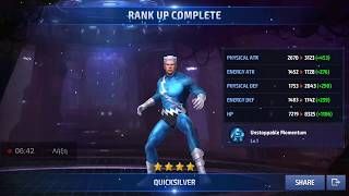 Marvel future fight quick silver and rank up to 6 