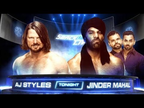 WWE Championship Steel Cage FULL MATCH w/entrances. AJ Styles vs Jinder Mahal