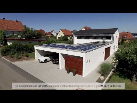 Belle maison à énergie positive équipée des panneaux Vitramo
