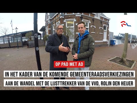 Op Pad Met Ad en de lijsttrekker van de VVD, Rolin den Heijer.