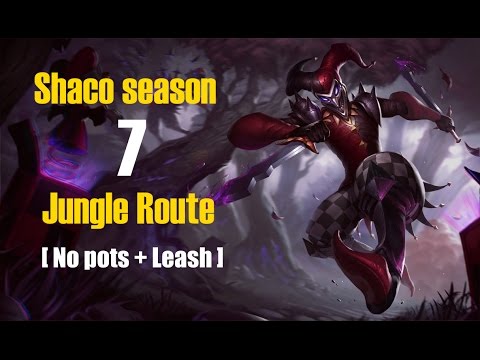 Shaco Season 7 Jungle Route Full Clear [No Leash + No Pots]