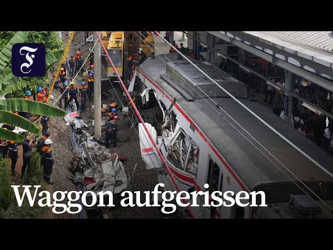 Video Thumbnail: Tote und Verletzte nach schwerem Zugunglück in Indonesien