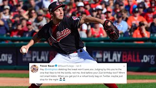 Trevor Bauer apologizes to Astros fan over Twitter feud