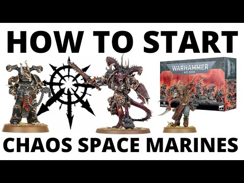 How to Start a Chaos Space Marines Army in Warhammer 40K 10th Edition - Beginner Guide for Starting