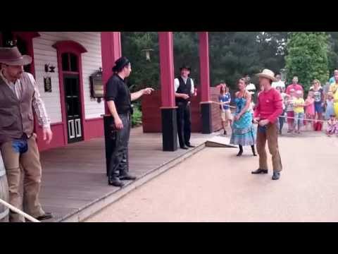 Western Stuntshow (Streetshow) Movie Park Germany 14.August 2015