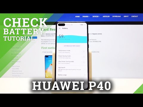 How to Check Battery Percentage in HUAWEI P40 - Show Battery Info