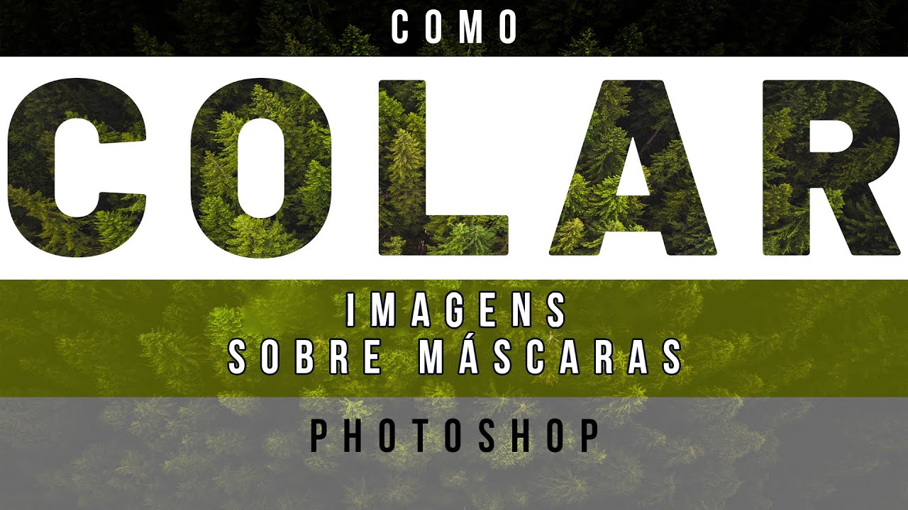 Como colar imagens em máscaras | Como aplicar imagens em máscaras | Photoshop