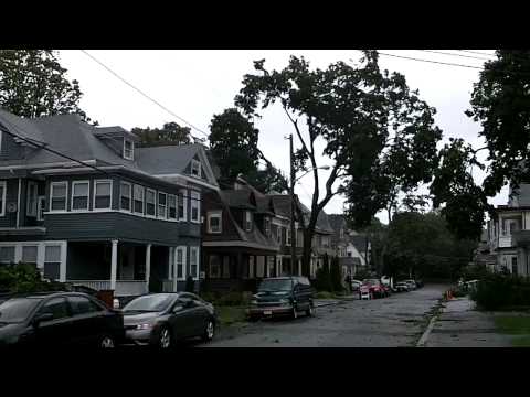 Tropical storm Irene, 28 August 2011, appoximately 1 PM, Malden, MA, USA