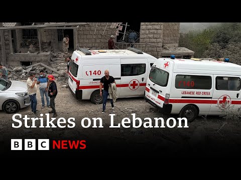 Video | Israeli strike in Aitou in northern Lebanon kills 18 people, says Lebanese Red Cross | BBC News
