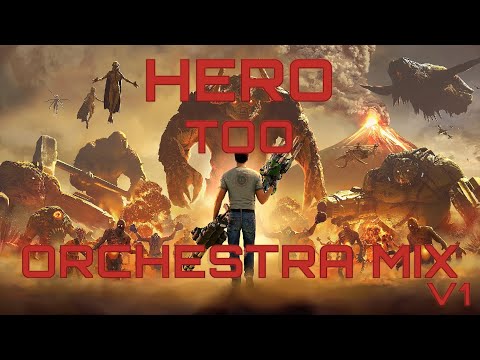 Hero Too [Orchestra mix v1] [Serious Sam 4] | AIMusicVideo