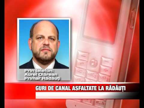 Guri de canal asfaltate la Radauti