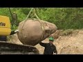 Giant Lenin statue head unearthed 