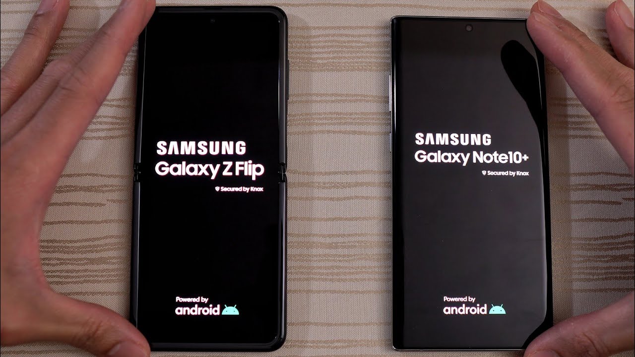 Samsung Galaxy Z Flip vs Note 10 Plus - Speed Test!