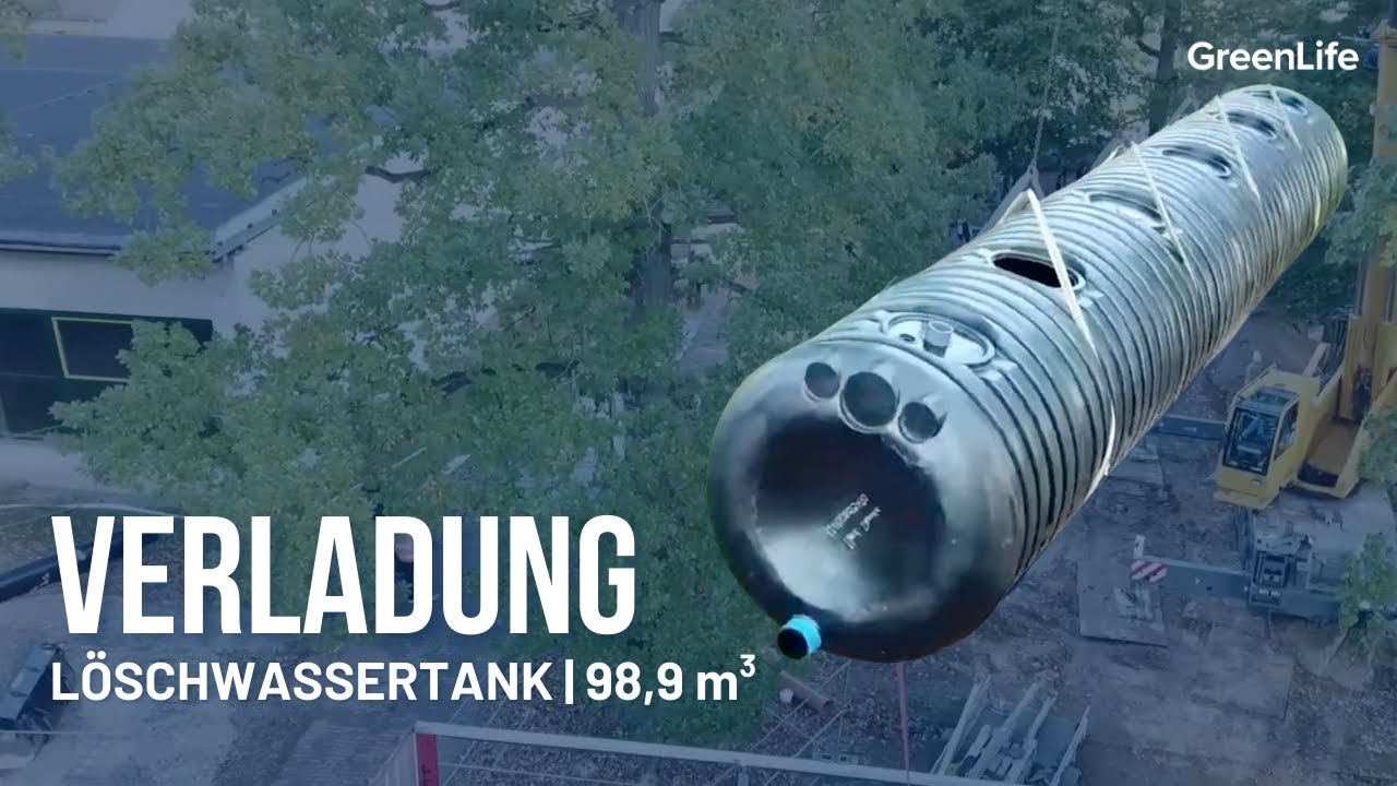 Zwei x 98.900 Liter Löschwassertank | Unterirdischer Einbau in Lübstorf