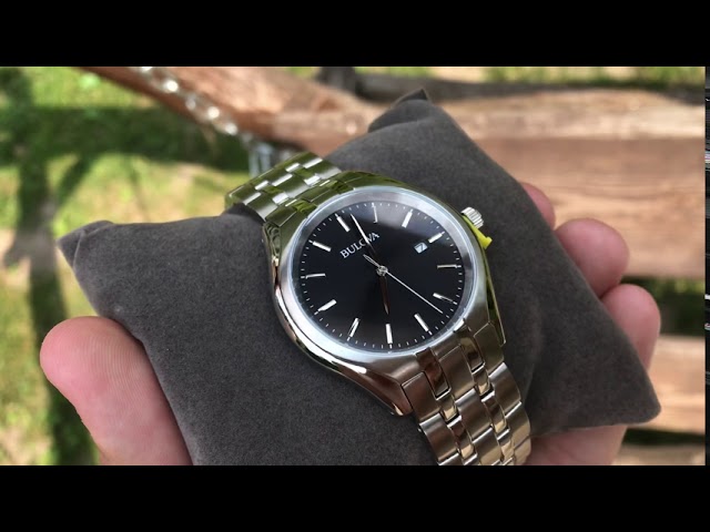 ساعة بولوفا بلاك دايل كوارتز رجالية - 96B265