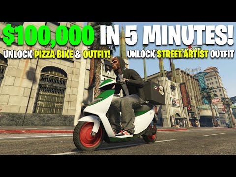 *NEW* Pizza Delivery & LS Tags Guide (Street Artist Outfit)! GTA Online Complete Money Making Guide