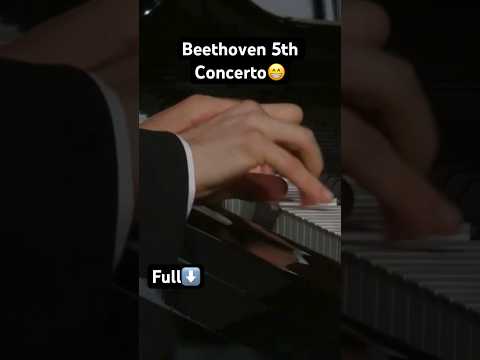 Playing Beethoven 5th Concerto with orchestra!🎹😁