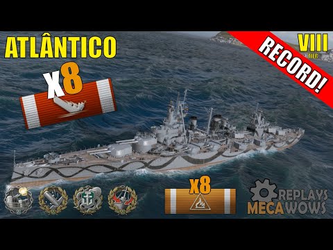 Atlantico 8 Kills & 219k Damage | World of Warships Gameplay