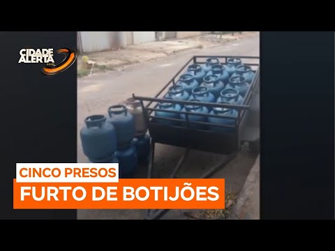 Quadrilha é presa por furto de botijões de gás em Senador Canedo (GO)