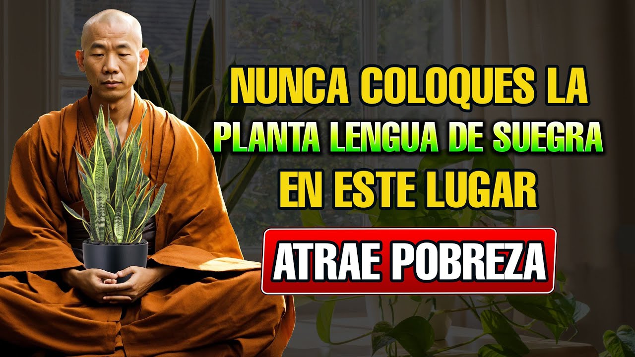 ¡Cuidado! No pongas la Planta LENGUA DE SUEGRA aquí ¡Atrae pobreza! | Consejo Budista