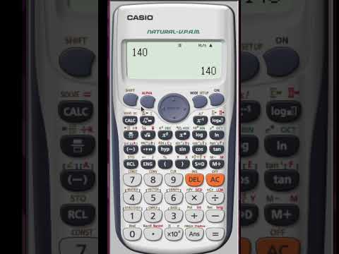 Prime factors of 140 with FX-991 #scientificcalculator #igcsemath