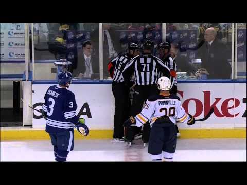 Mike Brown vs Mike Weber fight 29 Jan 2013 Toronto Maple Leafs vs Buffalo Sabers NHL Hockey