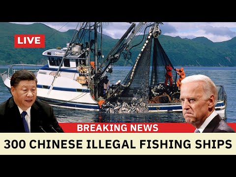 CHINA INVASION - 300 Chinese Illegal Fishing Ships In South America Coast