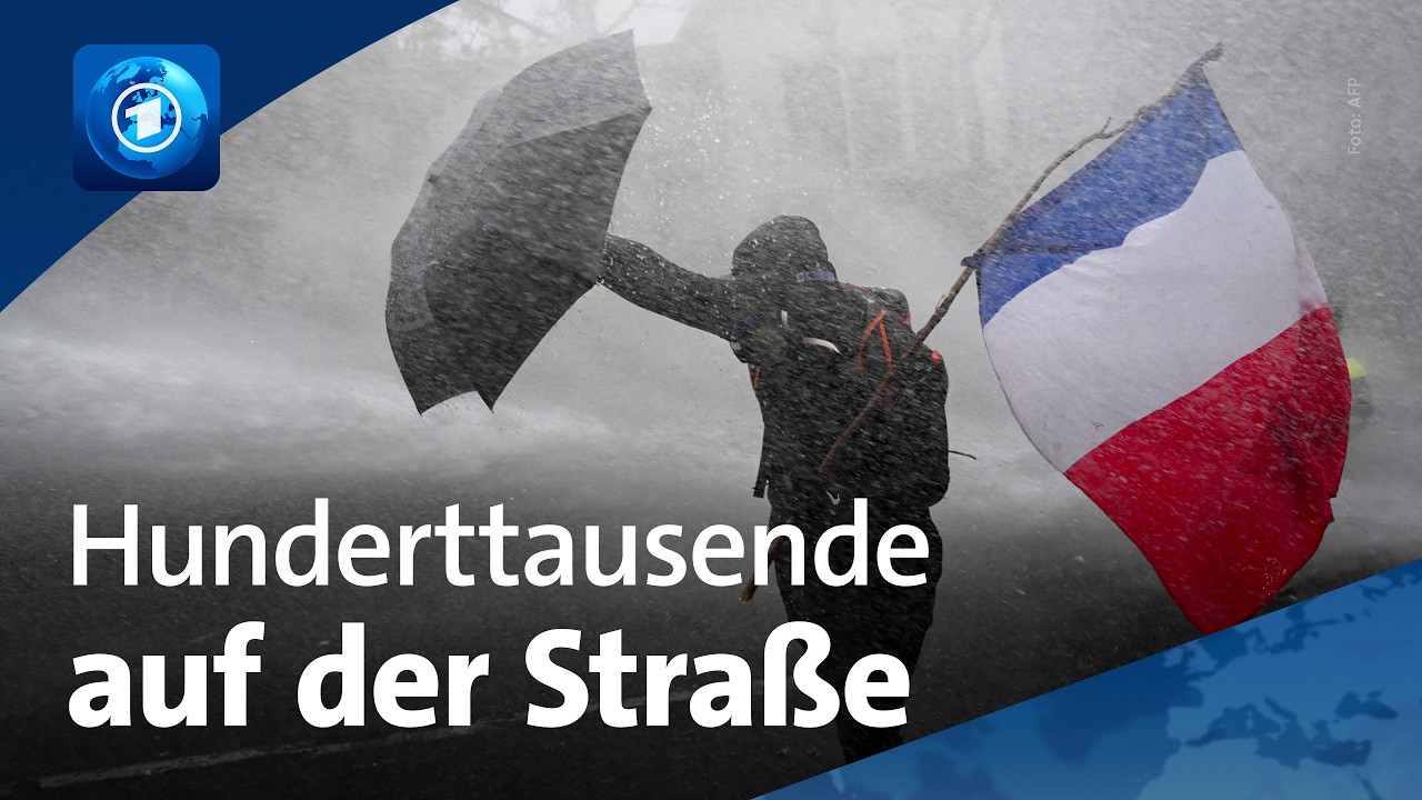 Frankreich: Wieder Proteste und Ausschreitungen | tagesschau24 Top-Thema, 24.10.2026