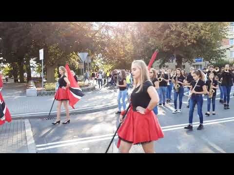 Przemarsz z okazji jubileuszu 60-lecie Liceum w Goleniowie