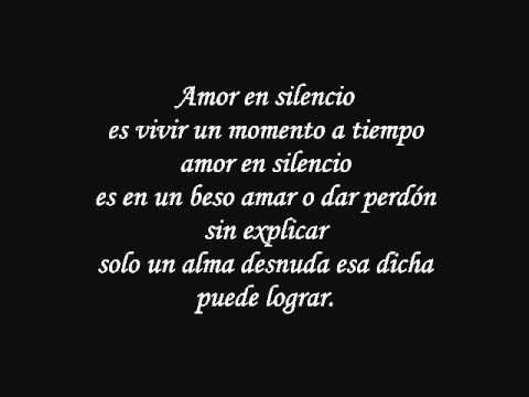 Marco Antonio Solis: Amor en silencio (con letra)