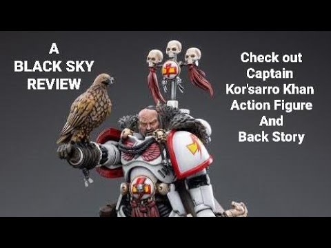Joytoy Warhammer 40k White Scars Captain Kor'sarro Khan & Anzuq 1:18 Scale Action Figure Review