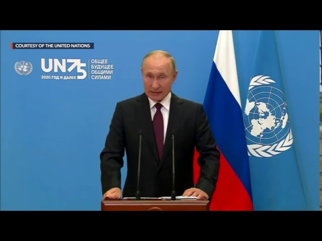 Putin vaunts Russian coronavirus vaccine at UN