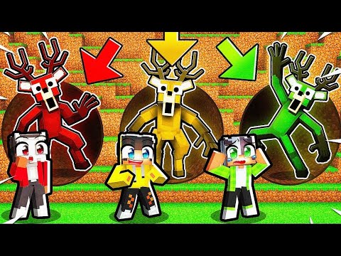 En Korkunç 99 Night In The Forest DEER TÜNELİ Yapan Kazanır! 🫎 | Minecraft