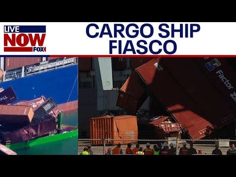 Video | WATCH: Shipping containers fall from ship into water at California port