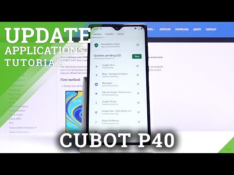 How to Update Apps in CUBOT P40 - Installing Newest Update